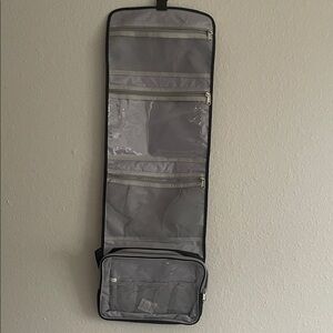 Black with gray  Hanging Toiletry Bag